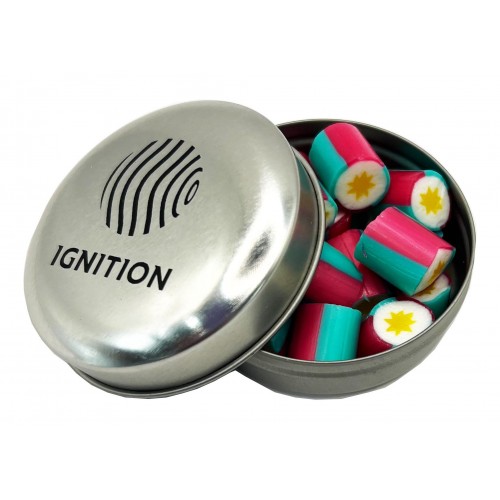 Candle Tin with Rock Candy 40g